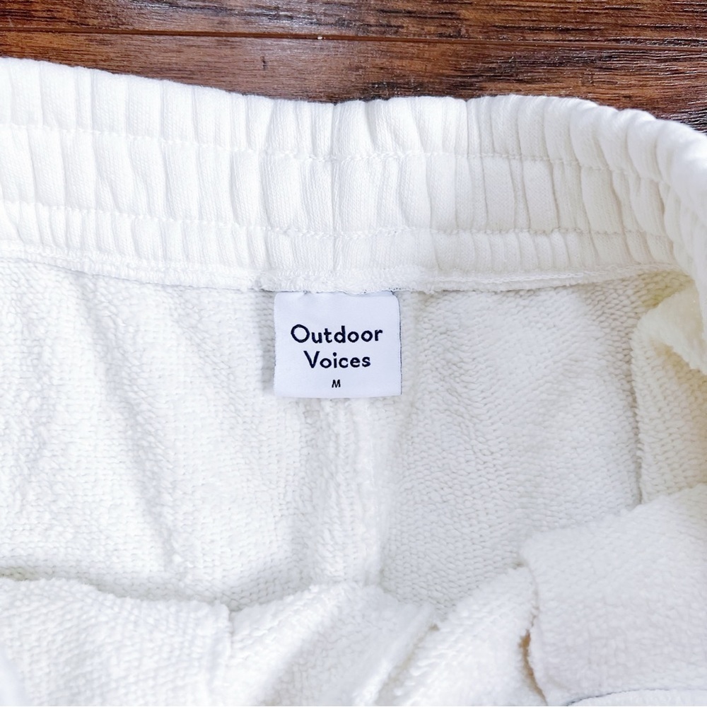 Outdoor Voices • Nimbus Sweatpant jogger pants Vanilla organic cotton terry knit - Picture 5 of 14